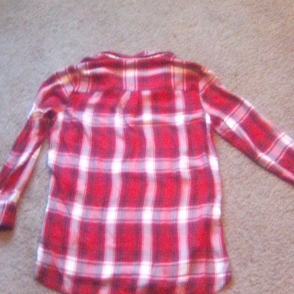St. John Bay Woman Buttons y2kFront Long Sleeves Plaid Boho Shirt Top Size S - Picture 8 of 8